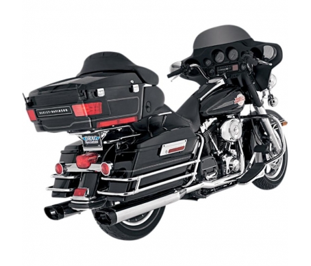 SILENCIEUX VANCE & HINES MONSTER OVALS CHROME ET NOIR POUR TOURING 95/14 SILENCIEUX VANCE & HINES MONSTER OVALS CHROME ET NOIR POUR TOURING 95/14