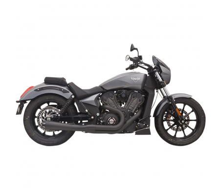 BASSANI XHAUST SHORT ROAD RAGE MEGAPHONE 2 INTO 1 BLACK BASSANI XHAUST SHORT ROAD RAGE MEGAPHONE 2 INTO 1 BLACK