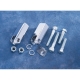KIT DE MONTAGE CALES PIEDS PASSAGER CHROME OU NOIR POUR SPORTSTER 86/03 ET 04/13