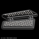 MARCHE PIEDS SET SCREWS EN VIVID BLACK POUR TOURING