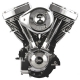 Moteur S&S V124 Tüv Black V Series