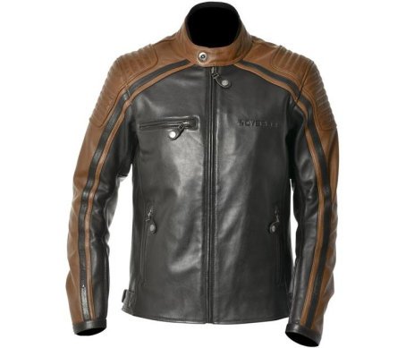 BLOUSON CUIR DEVON OVERLAP